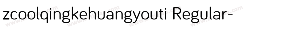 zcoolqingkehuangyouti Regular字体转换